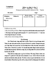 Đề kiểm tra định kì Tiếng việt lớp 3 lần 3